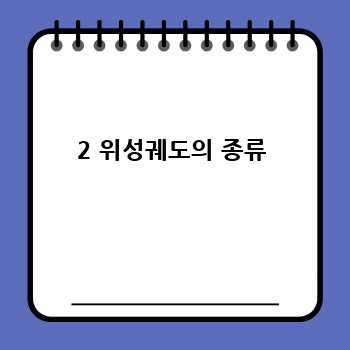 2 위성궤도의 종류