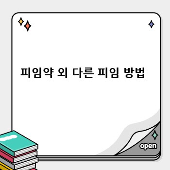 피임약 외 다른 피임 방법