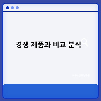 경쟁 제품과 비교 분석 