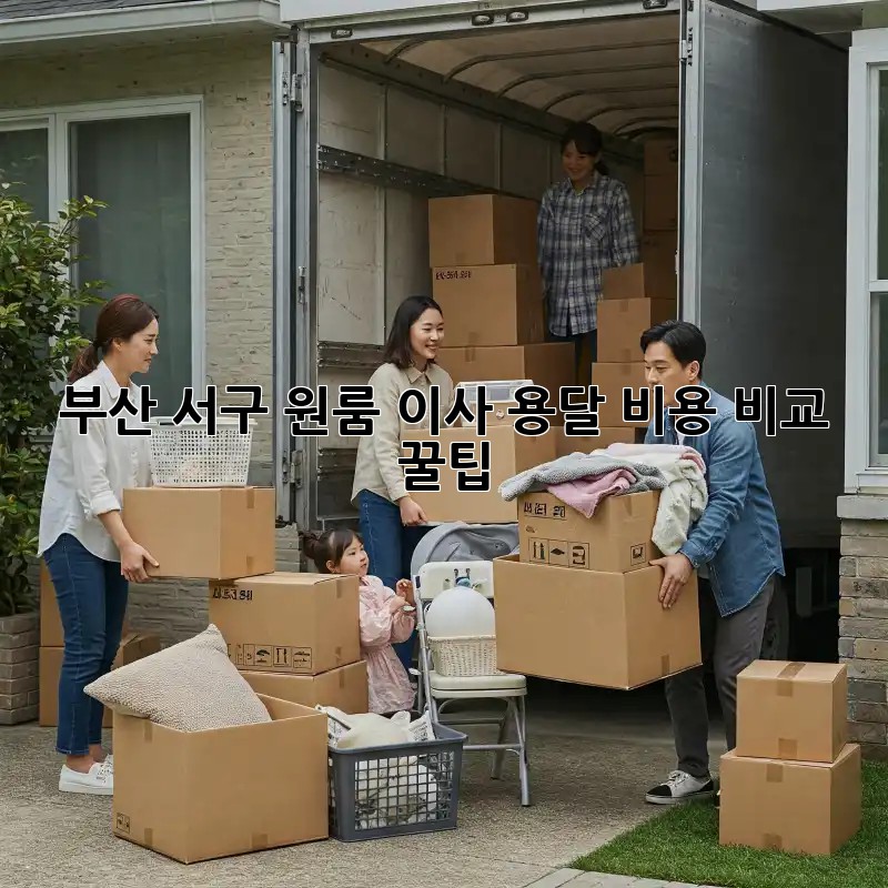 부산 서구 원룸 이사, 용달 비용 비교 & 꿀팁!